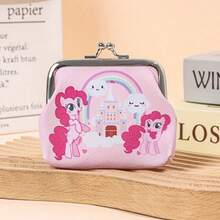 1pc My Little Pony Cute Creative Portable Coin Bag Without Zipper Ladies Mini Bag Multi-Functional Storage Bag Coin Bag School Uniform Accessory Beautiful Holiday Gift Creative Valentine's Day Gift - Multicolor - View 3