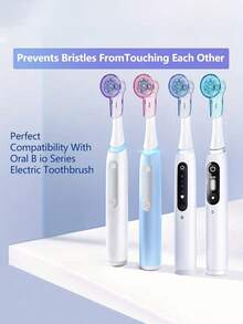 6-Pack Toothbrush Dust Covers, Suitable For Toothbrush Replacement Heads And IO Series Toothbrush Head Protection. Durable And Easy To Clean, Protecting Oral Care Tools From Dirt And Damage. Travel Toothbrush Covers, Compatible With Most Electric Toothbrush Heads. - Multicolor - View 11