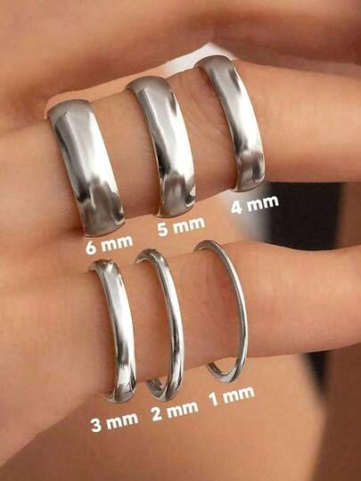 1pc 925 Sterling Silver Hollow Round Ring, Versatile For Women's Daily Outfit, Party Accessory, High-Quality Jewelry Gift