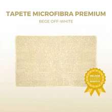 DECASATEXTIL Tapete Banheiro Microfibra Antiderrapante Grande Bolinha Macarrão Várias Cores e Tamanhos - Bege - Visão 2