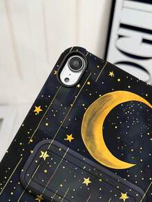 Custodia protettiva per tablet con motivo di stelle, lune e meteore, compatibile con Apple iPad Mini 6/7, Tab A7/A9, Pad 5/5 Pro, Redmi Pad SE, cover protettiva con motivo amichevole per la pelle e supporto - Multicolore - Visualizzare 7