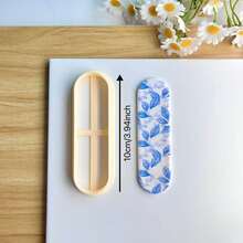Khuôn đất sét hình bookmark - Khuôn bookmark thủ công, thích hợp để tự làm khuyên tai và đồ gốm, dụng cụ lý tưởng cho quà tặng thủ công, kiểu dáng mới lạ, đẹp và thời trang, dụng cụ thủ công bằng đất sét polymer. - Màu vàng - Xem 11