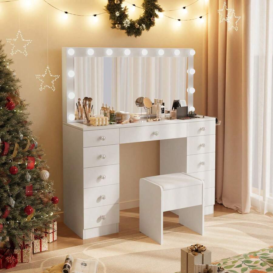 Vanities & Vanity Benches - White - View 1