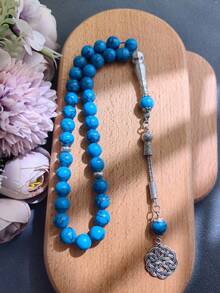 1pc 33 Beads Arabic/Middle Eastern Islamic Prayer Beads, High Quality Niche Prayer Beads For Daily Wear, Praying, Meditation Counting, Elegant And Portable Design (Classic Festival Prayer Beads In Multiple Colors Available) - Multicolor - View 2