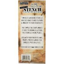 THS052 Gears Tim Holtz Plantilla a capas, 10,5 x 21,5 cm, color blanco,40843768 - Multicolor - Ver 5