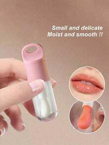 Ống son bóng trong suốt 5ml kèm móc khóa hình bướm, chai son bóng hình bướm có thể dùng để nạp lại, ống son bóng trong suốt có cọ, ống đựng dầu dưỡng môi, chai son bóng di động có thể dùng làm móc khóa/phụ kiện túi xách - Nhiều màu - Xem 4