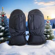 1 双男女通用冬季手套，加厚防风防水保暖雪地手套，征服雪地装备，冬季保暖抓握 - 专业运动防寒触屏设计，三层抓绒加厚手指，弹性袖口，可调节腕带带挂绳设计，男女皆宜 - 滑雪、骑行、登山 - 加厚款 - 查看 13