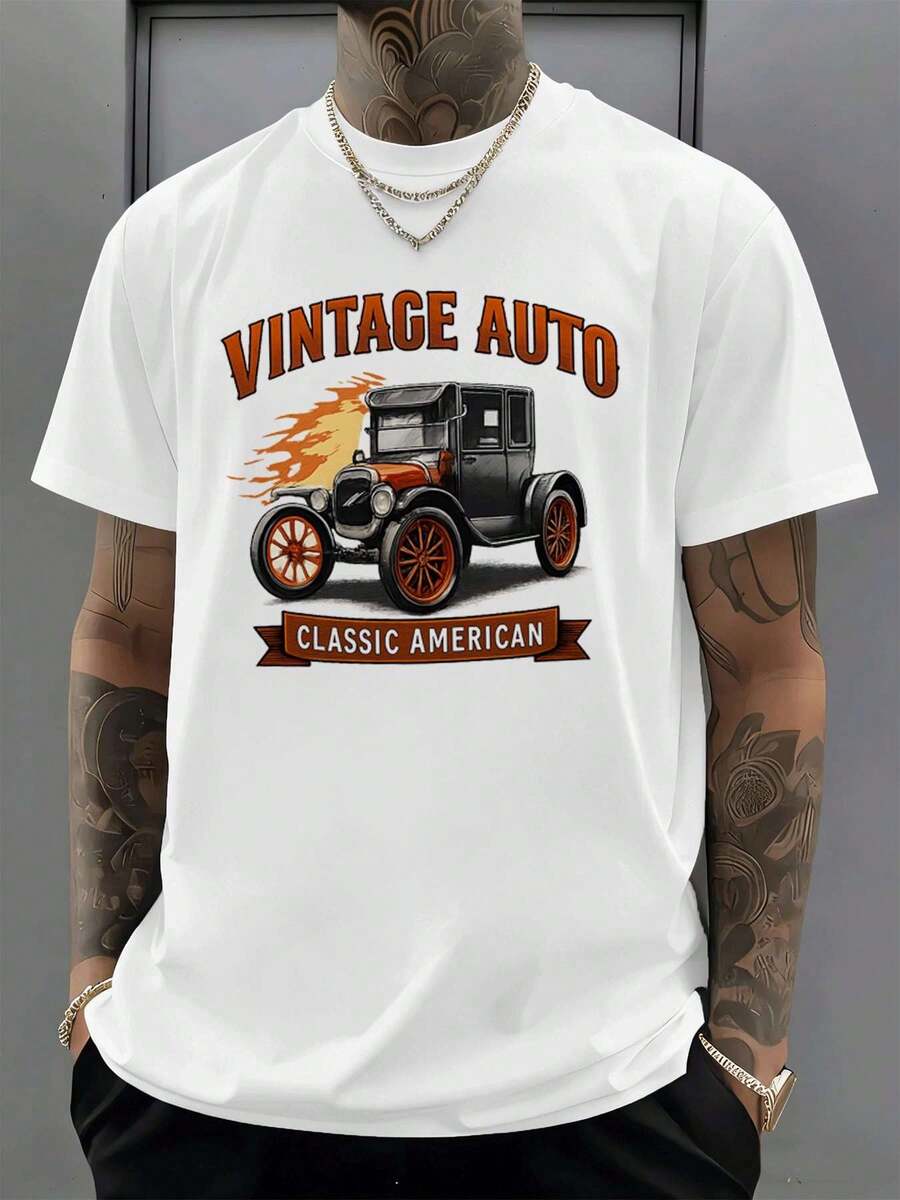 T-shirts pour hommes - Blanc - Voir 1