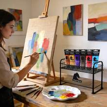 opeth 75毫升/2.53液盎司丙烯颜料，采用优质颜料粉制成，色彩鲜艳，遮盖力强，耐光性好，适用于在墙壁、石头、木材、画布、玻璃和纺织品等多种材料上作画，可用于DIY项目。 - 75毫升 - 查看 5