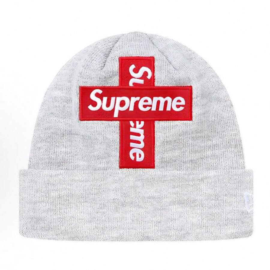 Supreme Unisex Tonal Patch Beanie, Winter Hats For Men Women Patch Beanie Grey - 灰色 - 查看 1