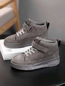 1双男童防滑滑板鞋，儿童时尚运动鞋，灰色，适合徒步旅行 - 灰色 - 查看 11