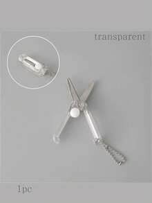 1把莫兰迪式便携迷你剪刀 - 小巧、可折叠、带钥匙扣、多功能小剪刀，适合手工制作和日常使用，工艺剪刀 - 彩色 - 查看 8