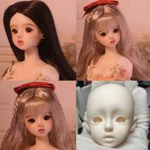 Bộ sưu tập búp bê BJD phong cách Anime, mẫu búp bê cơ bản, thời trang và dễ thương, thích hợp để trang trí cho nhiều loại búp bê BJD khác nhau. Búp bê tập trang điểm, lý tưởng làm quà tặng sinh nhật, Giáng sinh, Năm mới và Halloween. Lưu ý: Vui lòng tự trang điểm. Hình ảnh chỉ mang tính chất tham khảo. - Nhiều màu - Xem 10