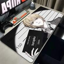 Mouse Pad Laptop Japan Anime Keyboard Pad H-Hunter X H-Hunter Gamer Cabinet Desk Mouse Mat PC Black And White Kurapika Mousepad - 6 - 查看 14