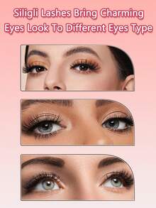 200pcs D Curl DIY False Eyelashes, 10 Rows Natural False Eyelashes Extension Makeup, Suitable For Daily Wear (8mm-16mm) - C - View 5