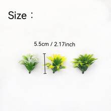 10pcs Artificial Fern Plant 4-Layer Coconut Leaf, Mini Plastic Plants Micro Simulation Flower Tree Model, Artistic Handmade Pot Landscape - 10pcs Artificial Plant - View 4