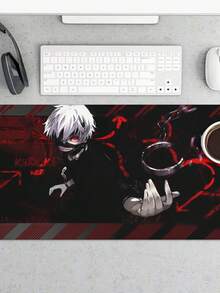 Gaming Mouse Pad, Large Extended Desk Mat With Non-Slip Base, Anti-Fray Stitched Edges, Desk Accessory For Gamers, PC Enthusiasts, Streamers, And Anime Fans - White - View 1