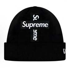 Supreme Unisex Tonal Patch Beanie, Winter Hats For Men Women Patch Beanie Black - 黑色 - 查看 2