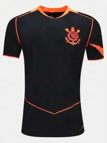 Corinthians Black And Orange Jersey 2025 Timão 2025/26 Men's - 黑色 - 查看 1