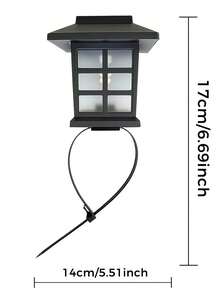 2/4个太阳能火焰灯，LED太阳能户外灯，花园灯，适用于圣诞节、花园、景观、小径、庭院、露台、户外庭院装饰，暖光落地灯，无线黄昏到黎明花园小径景观灯 - 暖光 - 查看 11