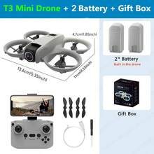 TOKQI Máy bay không người lái hai camera, được trang bị thuật toán xử lý hình ảnh thông minh mới cho khả năng tái tạo màu sắc tốt hơn, cất cánh một chạm, tránh chướng ngại vật thông minh, lật 360°, tốc độ điều chỉnh được, bay theo điểm định trước, món quà hoàn hảo cho Halloween, Giáng sinh và các ngày lễ khác. - Nhiều màu - Xem 12
