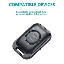 Bluetooths teléfono cámara remota Mini Smartphone Selfie Clicker obturador controlador inalámbrico foto botón control remoto universal - Como se muestra - Ver 3