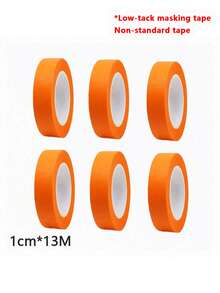 6 Rolls Vibrant Colorful Masking Tape, Suitable For Wall Art & Crafts, Non-Waterproof, Can Be Applied To Plastic, Wood, Glass, DIY Projects, Label Tape | Decorative Tape | Easy Tear Tape, Painting, Classroom Decoration, Color Sorting - Multicolor - View 15