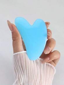 2pcs Face Beauty Massage Set, Dual Roller, Triangle Scraper Body Massage Tools Set, Light Blue,Beauty,Skin Care Products,Spa,Self Care,Skin Care Tools,Face Care,Esthetician Supplies,Massage,Face Massage Tool,Face Roller - 彩色 - 查看 4