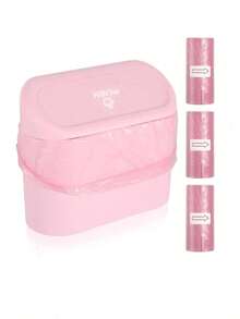 1-Pack Black Mini Creative Car Trash Can - A - View 1