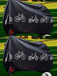 1pc Bicycle Cover, Mountain Bike UV Protection Waterproof Dustproof Cover, Rain Coat, Motorcycle Applicable, All Season, Random Color Delivery, Waterproof UV Protection, Anti-Snow, With Lock Hole Anti-Theft, With Buckle Anti-Wind, All-Weather Bicycle Storage Bag, Suitable For Mountain Bike And City Bicycle - Multicolor - View 15