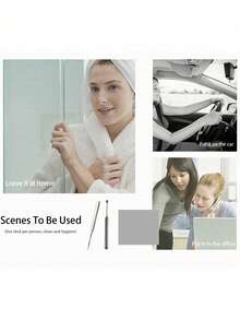 1pc Stainless Steel Ear Spoon Earwax Removal Tool, Hanging Ear Cleaning Tool For Adults And Children - Silver - View 8