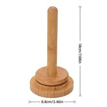 1pc Wooden Yarn Holder, Desktop Yarn Bobbin Rack, Minimalist Style Yarn Bobbin Storage Rack, Rotating Wooden Winding Device, Complete Set Of Weaving Accessories, Classic Wooden Yarn Holder With Rotating Mechanism, Weaving & Embroidery Supplies, Craft Sewing Items - Multicolor - View 9