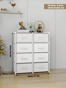 1 件全新抽屉式收纳架，家用书架储物柜，适用于客厅、书房、玩具、零食、床头柜 - 彩色 - 查看 14