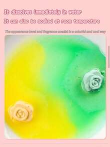 A 12-Piece Rose-Shaped Bath Salt Ball Gift Box, Bath Ball, Soaking Ball, Long-Lasting Fragrance, Suitable For Bathing Or Foot Bath, Bubble Bath Ball, Bath Set, Cleansing And Moisturizing, Is An Excellent Valentine's Day Gift, Friend Gift, And Women's Gift. - Pink - View 6