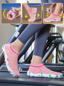 New Unisex Sports Outdoor Wading Shoes, Anti-Slip Anti-Sand Beach Shoes, Suitable For Beach, Stream, Hiking, Camping, Gym, Applicable For All Seasons - Pink - View 9