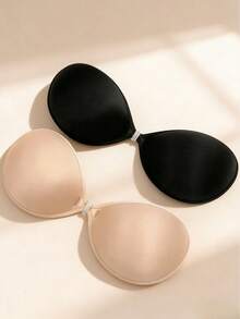 2/1 paire de coussinets adhésifs pour soutien-gorge pour femmes, convient pour un port quotidien - Multicolore - Voir 4