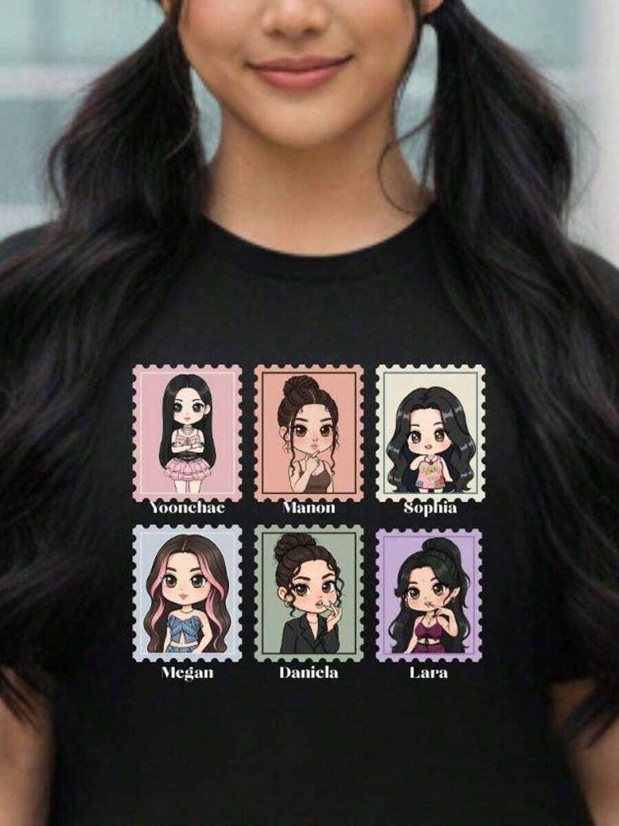 2026 Young Girls' Boys' Graphic Cotton Graphic Tees, Katseye Music Shirt, Katseye K-Pop Graphic T-Shirt, Katseye Gnarly T-Shirt, Katseye K-Pop T-Shirt, Gabriela Shirt, T-Shirt For Teenagers, Music T-Shirt Boys' T-Shirts Girls' Outfits Matching Mother-Daughter Wear TV-Inspired Gifts For Girls Teenage Girls' Clothing Boys' Apparel Gifts For Teenage Boys Children's Outfits Girls' Aesthetic T-Shirts Teenage Girls' Tops Teenage Girls' T-Shirts Teenage Girls' Clothing Girls' Jackets Boys' Apparel Girls' Outfits Teenage Girls' Tops Matching Parent-Child Wear Boys' T-Shirts Children's Clothing Gifts For Girls New Year Gifts - Black14 - 查看 1