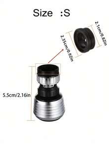 1个360°旋转厨房水龙头延长器，免工具轻松安装，可拆卸双喷头，耐用ABS和硅胶材质，防溅水、节水、防漏，通用型，适用于厨房水槽、浴室、房车、洗衣房等场所，厨房浴室必备，母亲节、乔迁、毕业、新家理想礼物 - 彩色 - 查看 9