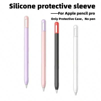 Handwritten Pen Accessories, Electric Pen Silicone Protective Case Compatible With IPAD Pencil Pro Silicone Pen Case, Stylish And Simple Design Protective Case Silicone Protective Sleeve (Excluding Pen, Only Protective Case) Gifts For Mother, Family, Friends, Kids, Birthday, Holiday