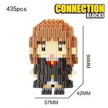 Magic Academy Series Minifigure Micro Stacking Building Blocks, Tandem Puzzle, Educational Assembly Toy, Model Ornament, Ideal For Birthday Gift - Multicolor - View 3