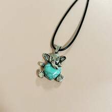 1pc New Elephant Heart Crystal Pendant Necklace, Unisex Everyday Wear, Gift - Elephant - View 4