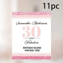 Custom Label For Champagne Bottle Birthday Gift,Customize Text,Gold Confetti Milestone Birthday Wine Label,80 & Fabulous,Custom Birthday Wine,Birthday Champagne Mini Bottle Champagne Bridesmaid Personalized Champagne Gift - Multicolor - View 14