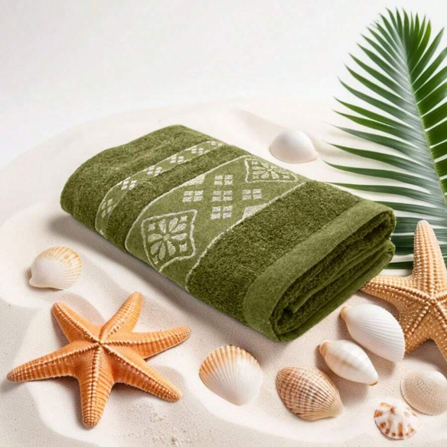 Bath Towels - Dark Green - View 1