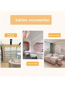 Multifunctional Manicure Table, 120*40*77cm Nail Desk with Drawer & Double-Layer Storage, Available in Cloud Creek White/Cloud River Oak - Blanco - Ver 3