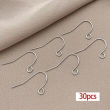 30pcs Real 18K Gold Plated French Earring Hooks Fish Hook Earrings For Jewellery Making Women Adults DIY Dangle Earrings Crafts Supplies - Multicolor - View 9