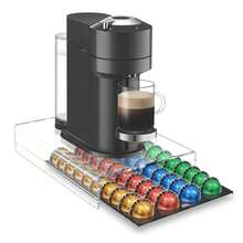 Acrylic Coffee Capsule Storage Box, Upgraded Drawer-Style Storage Rack Fits 40 Coffee Capsules, Size: 16 Inch X 11 Inch X 4 Inch - Transparent - View 6