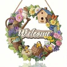 1件2D亚克力平面牌匾，兔子捕手，彩色窗饰，亚克力牌匾，节日礼物，波西米亚主题，春季牌匾，动物装饰，窗户装饰，门廊装饰，墙面装饰，家居，房间装饰，装饰牌匾和雕像 - 彩色 - 查看 9