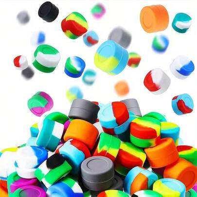 10/20/50个装硅胶收纳盒，迷你储物盒，多功能储物罐，可装乳霜、香料等，便携式迷你收纳盒，适合居家、户外旅行，送朋友的礼物