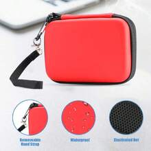 Estuche Compatible con  T7 Touch Portable SSD 500Gb 1TB 2TB, Hard EVA Carrying Case Antigolpes Portable para Almacenar Disco Duro  T7 Touch -Rojo,40848382 - Bronce - Ver 6