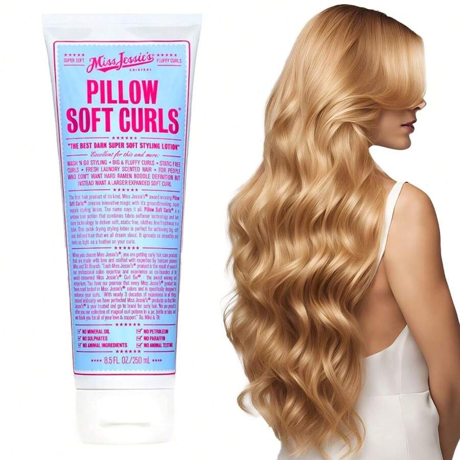 Pillow Soft Curls Unisex Lotion Curl Defining Hair Styling Lotion For Curly Hair, Strictly Curls - Long Lasting Moisturizing Lightweight Gel For Maximum Curl Definition, Bounce & Shine - Styling Product Reduces Frizz - Full Size - View 1